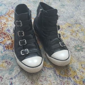 ASH Virgin Multi Buckle Leather Sneakers size 37
